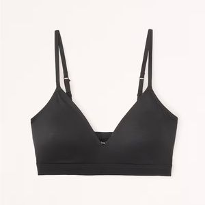 Abercrombie & Fitch Next to Naked V-Neck Bralette (black)